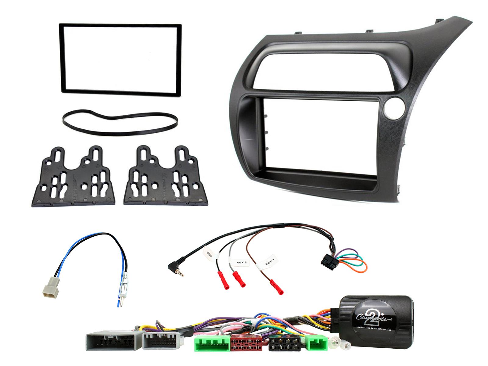 Honda Civic Double Din Car Stereo Fitting Kit & Steering Control - incarmusic.co.uk