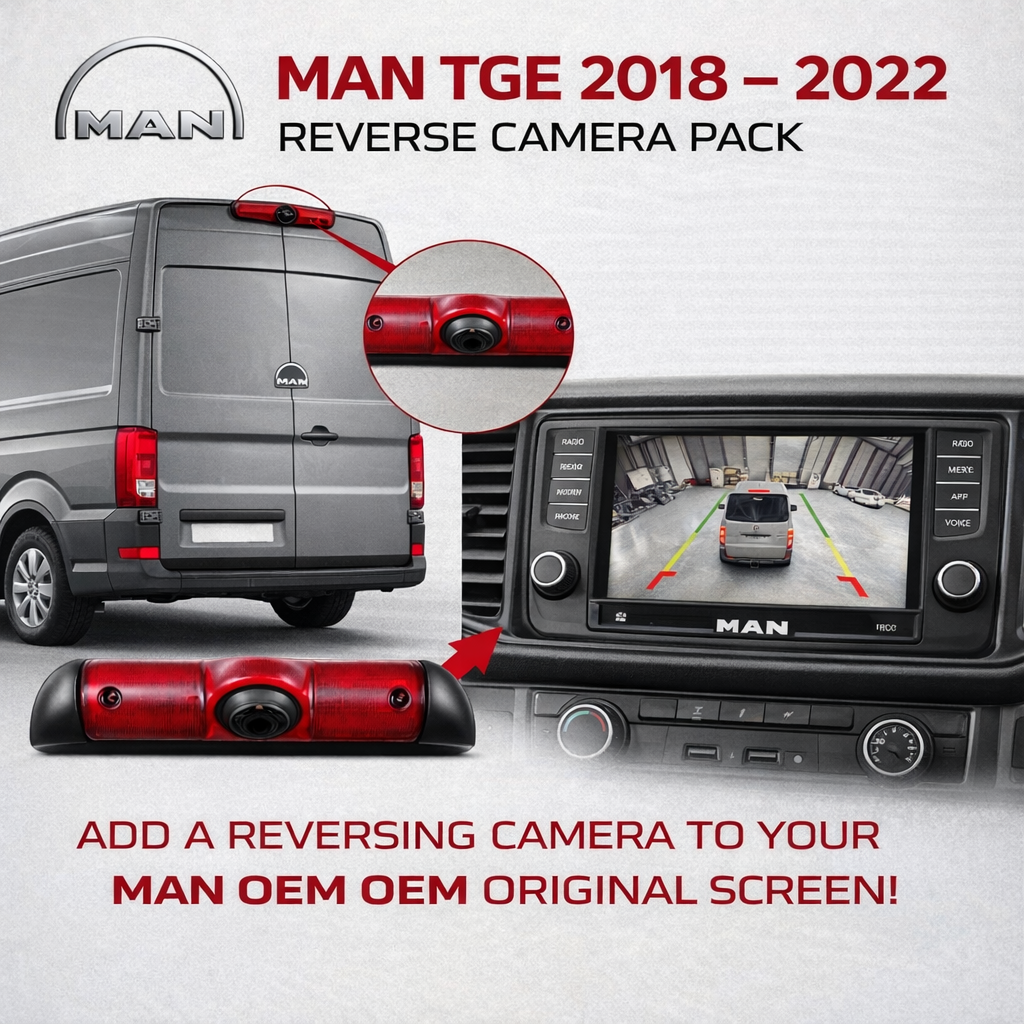 MAN TGE Rear Camera Integration Kit for MIBv2 Screen - incarmusic.co.uk