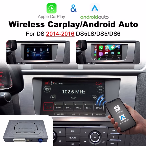 DS Wireless Apple CarPlay Android Auto Interface for DS5LS DS5 DS6 - incarmusic.co.uk