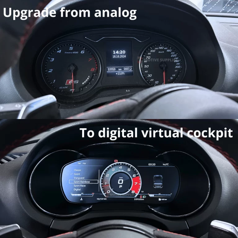 Virtual Cockpit 10.25″ Digital Speedometer Odometer Instrument Cluster Upgrade for Audi A3 TT 2014-2019 - incarmusic.co.uk