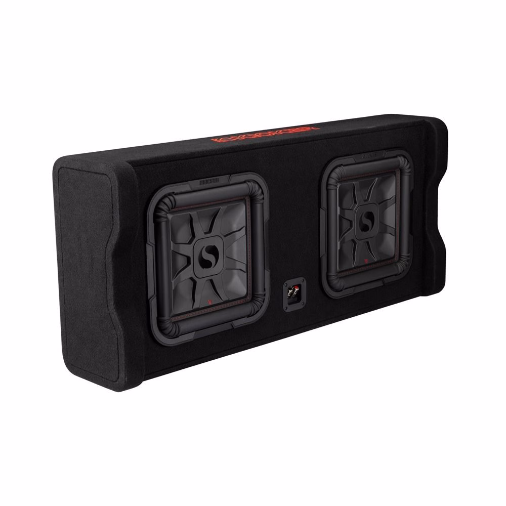 Kicker KA49DL7TDF122 L7T Dual 12″ Down Firing Loaded Enclosure – 2 Ohm - incarmusic.co.uk