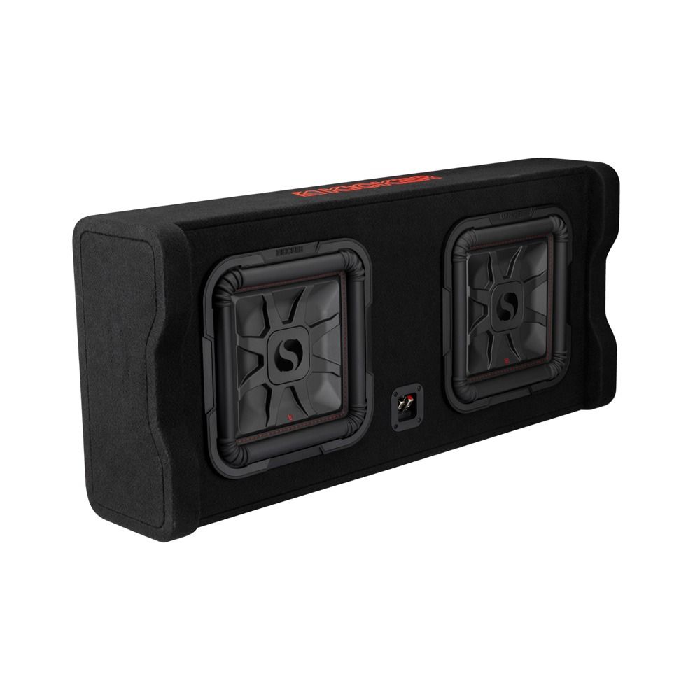 Kicker KA49DL7TDF122 L7T Dual 12″ Down Firing Loaded Enclosure – 2 Ohm - incarmusic.co.uk