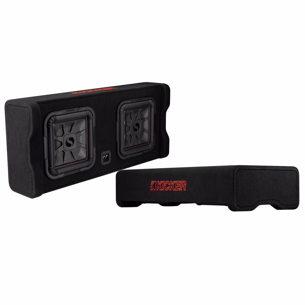 Kicker KA49DL7TDF122 L7T Dual 12″ Down Firing Loaded Enclosure – 2 Ohm - incarmusic.co.uk