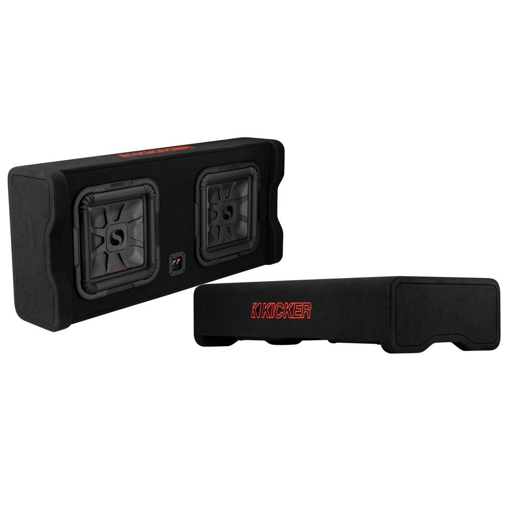 Kicker KA49DL7TDF122 L7T Dual 12″ Down Firing Loaded Enclosure Box - incarmusic.co.uk