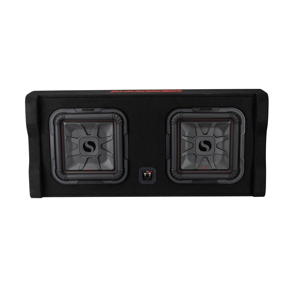 Kicker KA49DL7TDF122 L7T Dual 12″ Down Firing Loaded Enclosure Box - incarmusic.co.uk