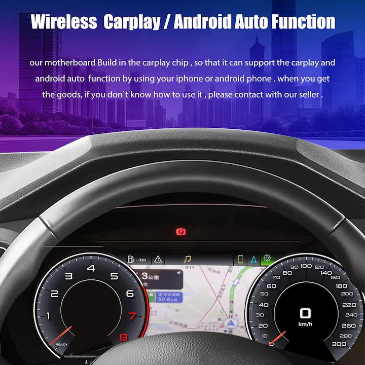 Virtual Cockpit 12.3″ Digital Speedometer Odometer Instrument Cluster Upgrade for Audi Q3 2011-2018 - incarmusic.co.uk
