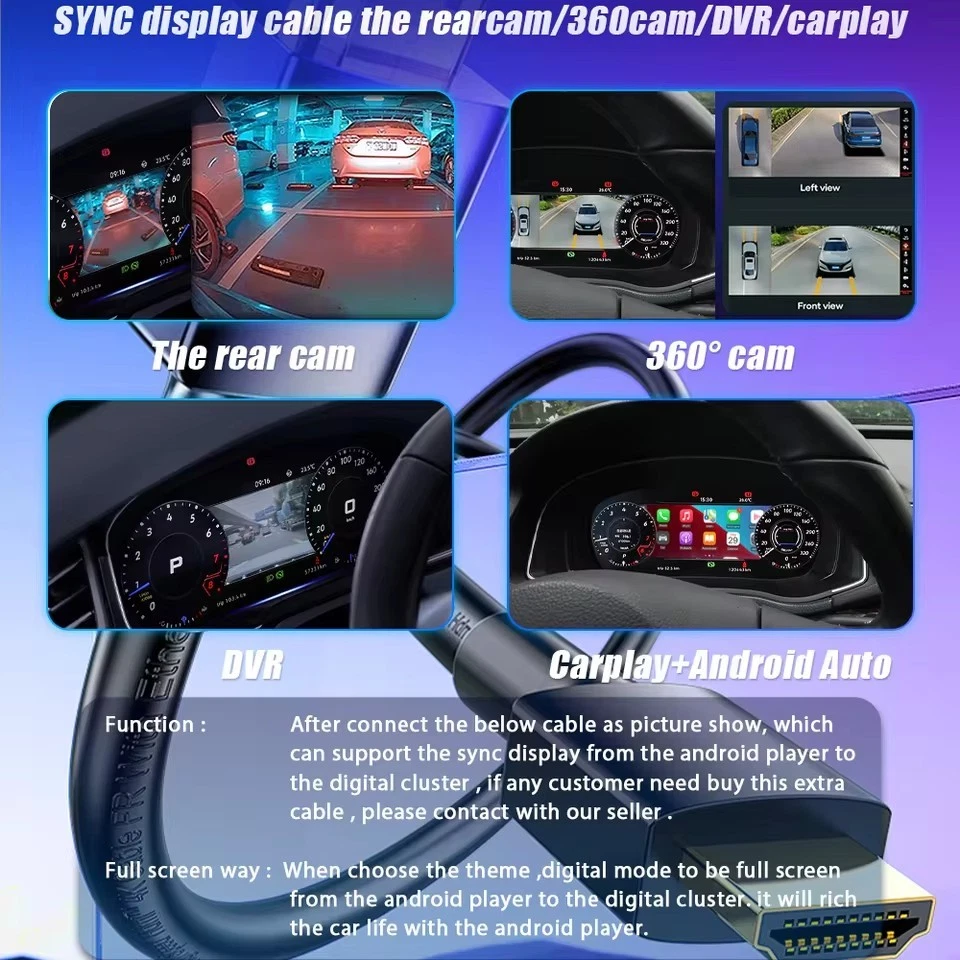 Virtual Cockpit 12.3″ Digital Speedometer Odometer Instrument Cluster Upgrade for Audi Q3 2011-2018 - incarmusic.co.uk