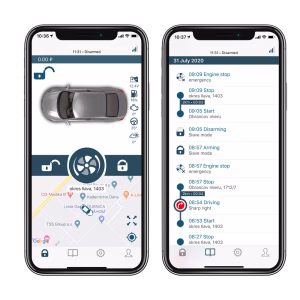 Pandora Mini FD V5 Insurance Approved Car Alarm System with Shock Tilt Motion Sensor Immobiliser Tag and Phone App -...