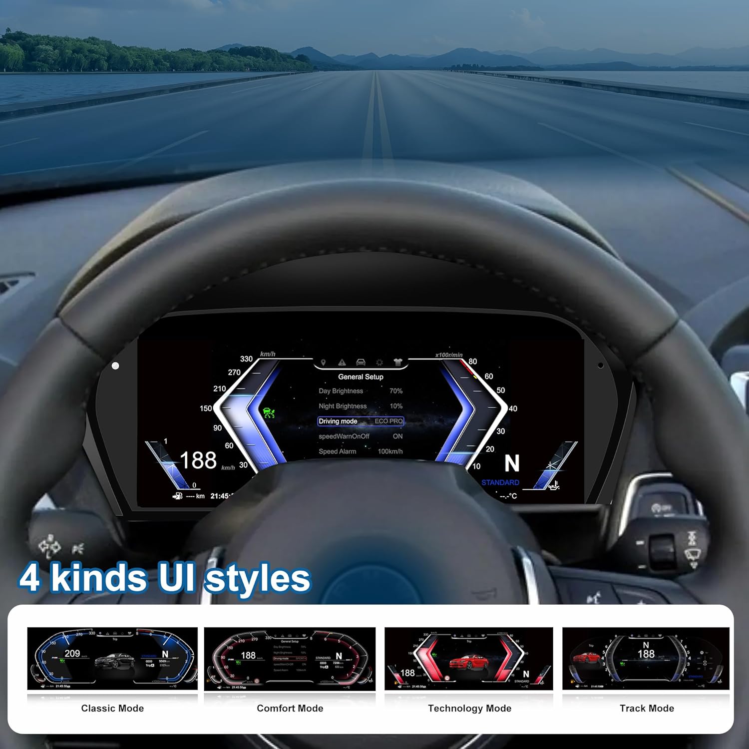 Virtual Cockpit 11″ Digital Speedometer Odometer Instrument Cluster Upgrade for BMW 1 SERIES F20, 2 SERIES F22, X1 F48, X2...