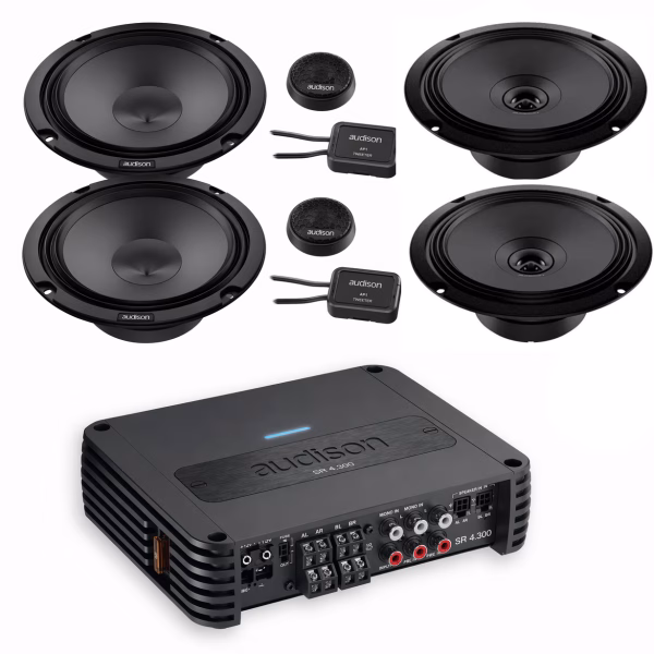 Audi A1 A3 A4 A5 A6 A7 A8 Q3 Q5 Q7 TT Car Speakers upgrade by Audison Woofer, Twitter and Coaxial Speakers Kit Upgrade with...