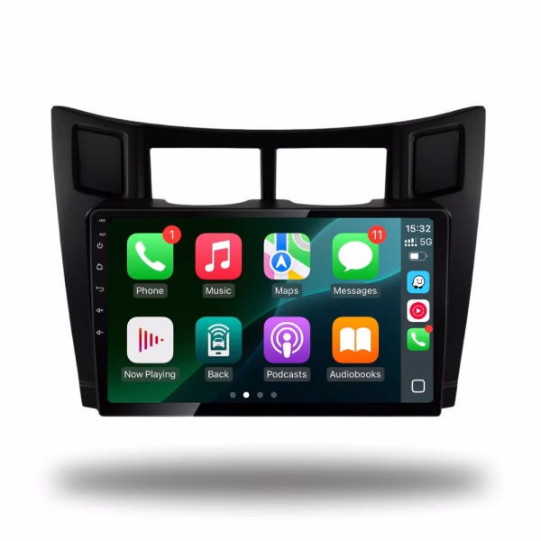9” Android Multimedia Carplay Stereo With Bluetooth, Wifi, Usb, Aux Custom Fit For Toyota Yaris (2005-2012) -...