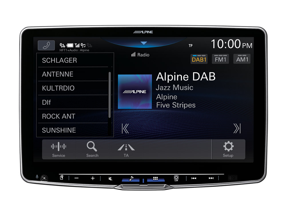 ALPINE ILX F115D 11-Inch Media Receiver with 1 DIN Chassis, featuring DAB+, Apple CarPlay and Android Auto - Image 4