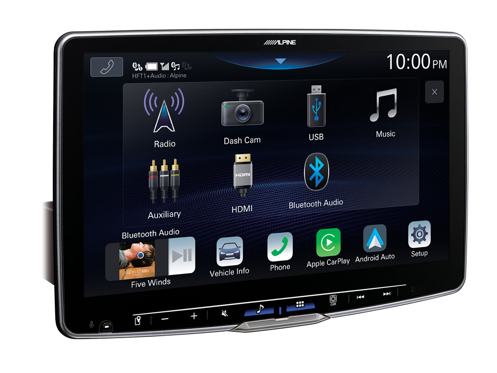 ALPINE ILX F115D 11-Inch Media Receiver with 1 DIN Chassis, featuring DAB+, Apple CarPlay and Android Auto - Image 3