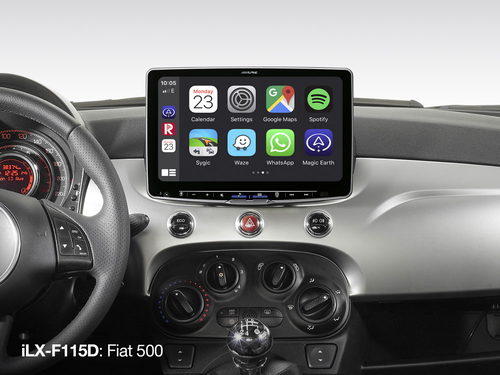 ALPINE ILX F115D 11-Inch Media Receiver with 1 DIN Chassis, featuring DAB+, Apple CarPlay and Android Auto - Image 6