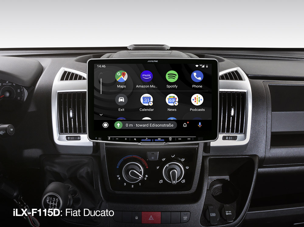 ALPINE ILX F115D 11-Inch Media Receiver with 1 DIN Chassis, featuring DAB+, Apple CarPlay and Android Auto - Image 5