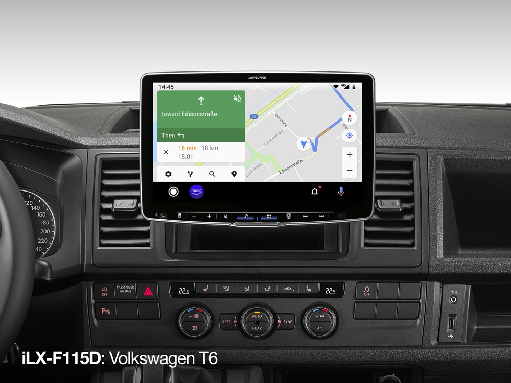 ALPINE ILX F115D 11-Inch Media Receiver with 1 DIN Chassis, featuring DAB+, Apple CarPlay and Android Auto - Image 8