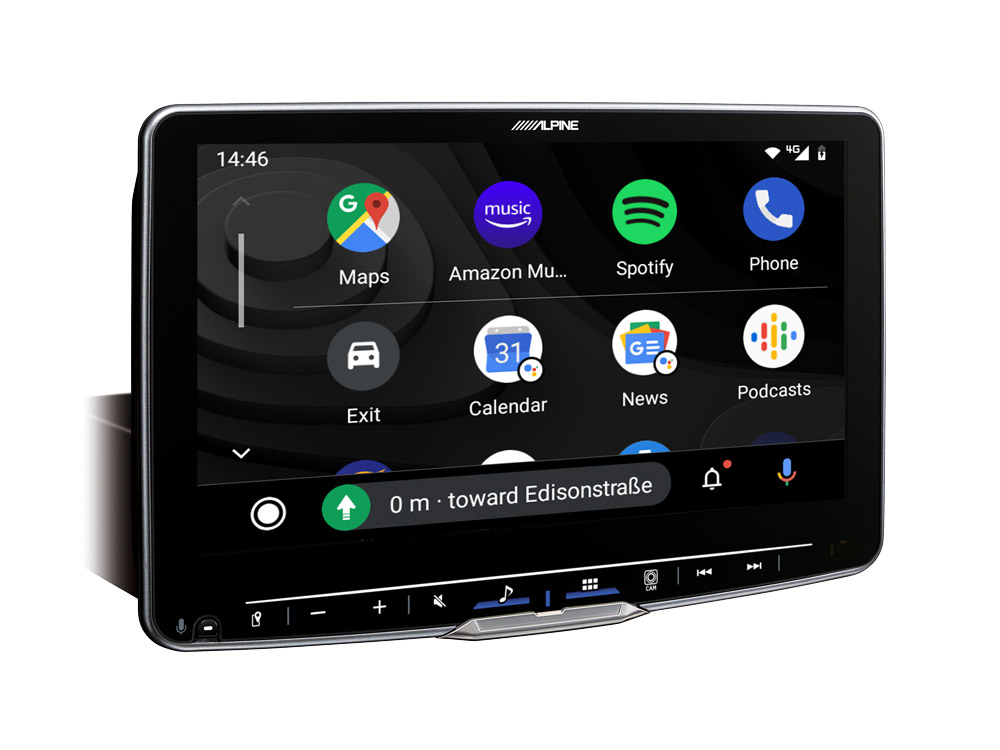 ALPINE ILX F905D 9-Inch Media Receiver with 1 DIN Chassis, featuring DAB+, Apple CarPlay and Android Auto - Image 2