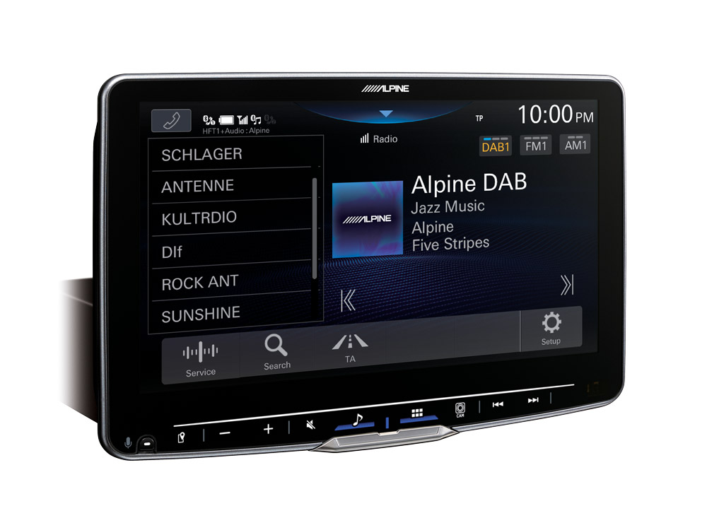 ALPINE ILX F905D 9-Inch Media Receiver with 1 DIN Chassis, featuring DAB+, Apple CarPlay and Android Auto - Image 3