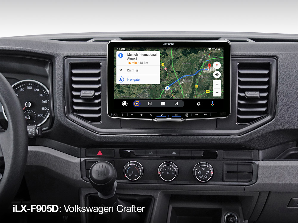 ALPINE ILX F905D 9-Inch Media Receiver with 1 DIN Chassis, featuring DAB+, Apple CarPlay and Android Auto - Image 8