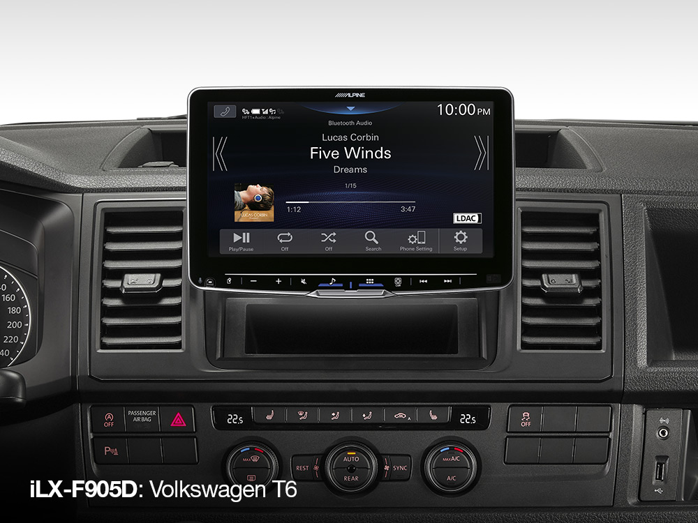 ALPINE ILX F905D 9-Inch Media Receiver with 1 DIN Chassis, featuring DAB+, Apple CarPlay and Android Auto - Image 7