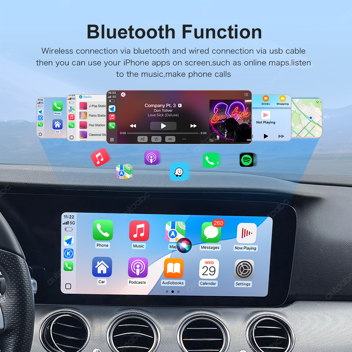 12.3" Screen For Mercedes Benz W213 2016-2019 Linux Stereo Carplay Android Navigation Multimedia Video Player - Image 3