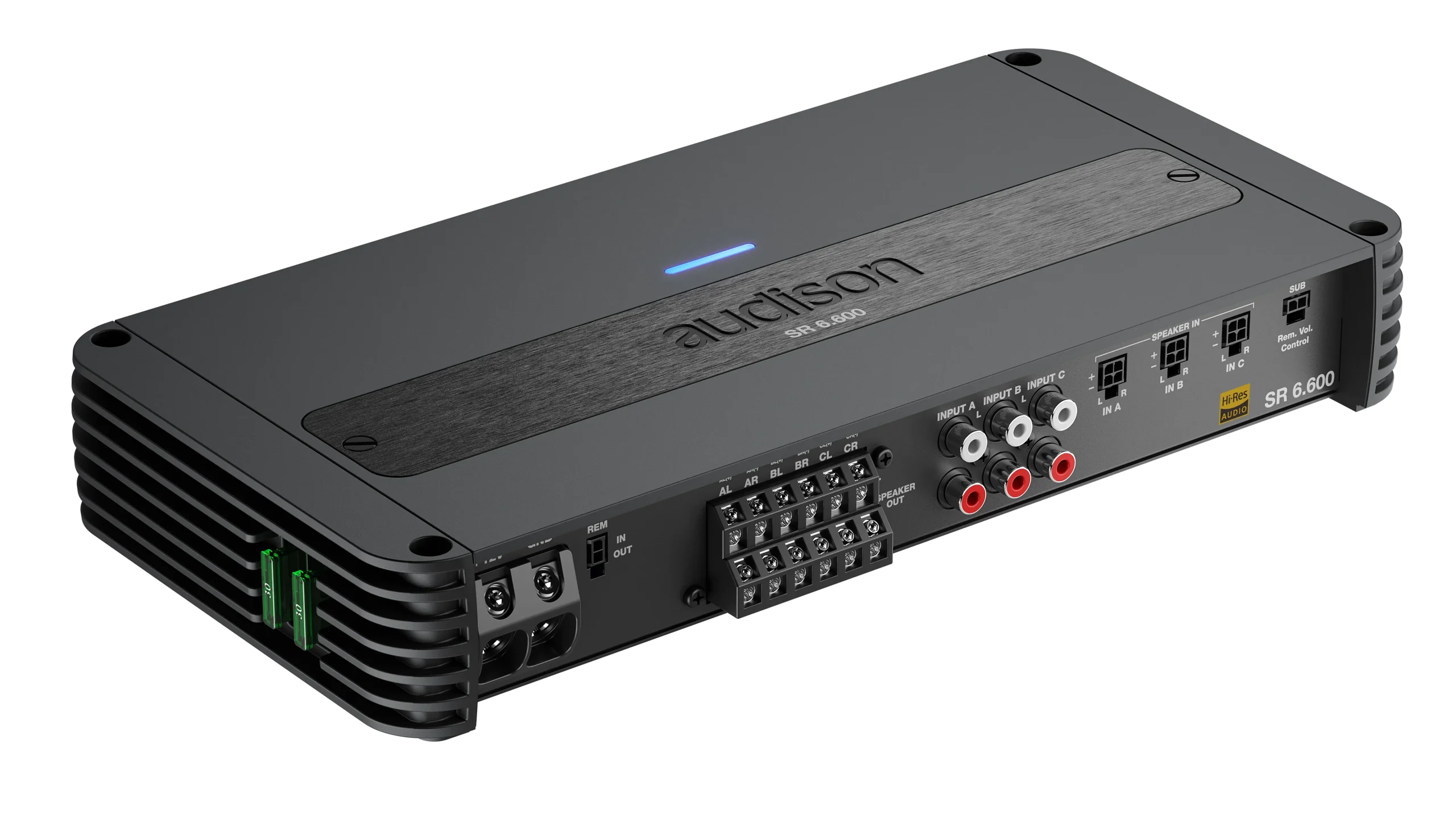 Audison SR 6.600 Amp 6 Channel High Power Bridgeable Speaker Amplifier 1120w RMS D-Class