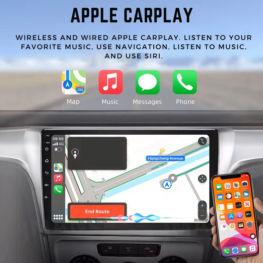 Visual 9” Android Carplay Stereo Radio Multimedia System For MG ZS 2017-2024 (MG) | incarmusic.co.uk