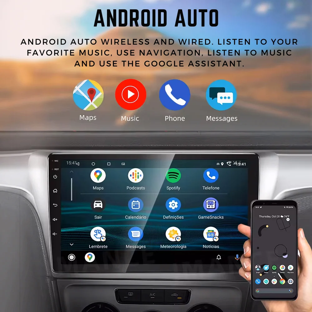 9” Android Carplay Stereo Radio Multimedia System For MG ZS 2017-2024 — view main · MG | incarmusic.co.uk