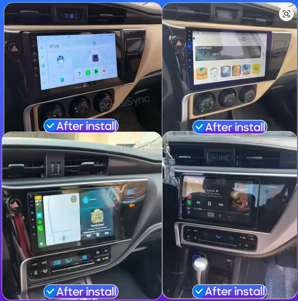 Photo: 9” Android Carplay Stereo Radio Multimedia System For Toyota Auris 2012-2018 · Fitting Accessories | incarmusic.co.uk