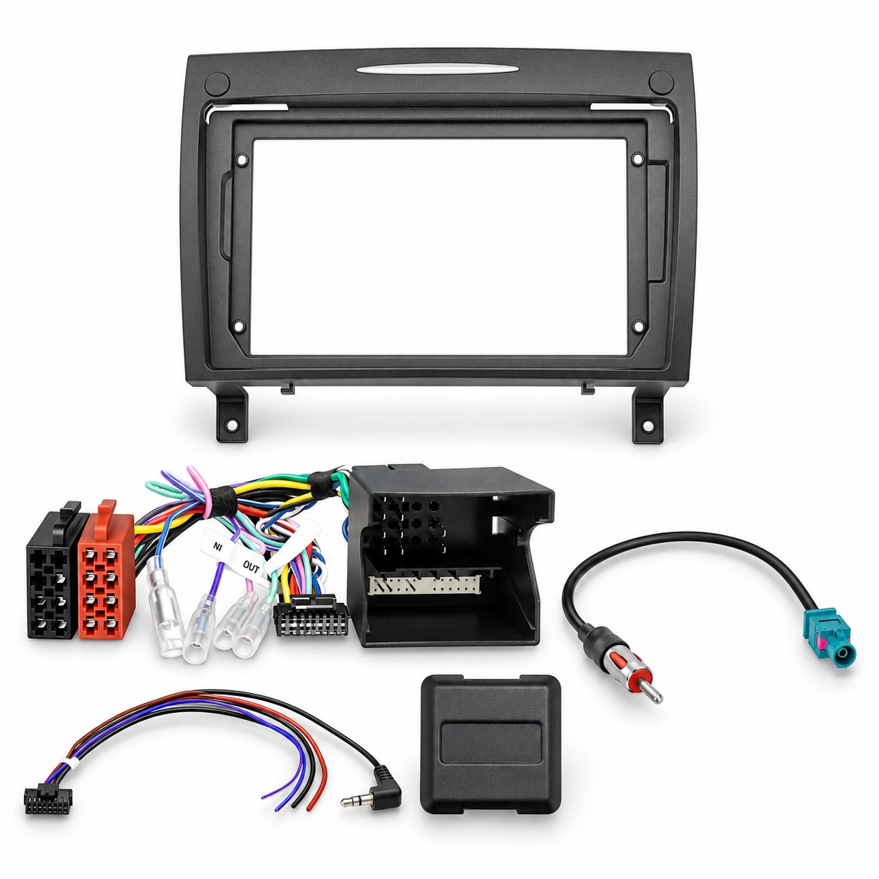 9″ Complete Installation Kit For Mercedes SLK (R171) 03/2004-03/2011 SWC/Antenna — view main · Mercedes | incarmusic.co.uk