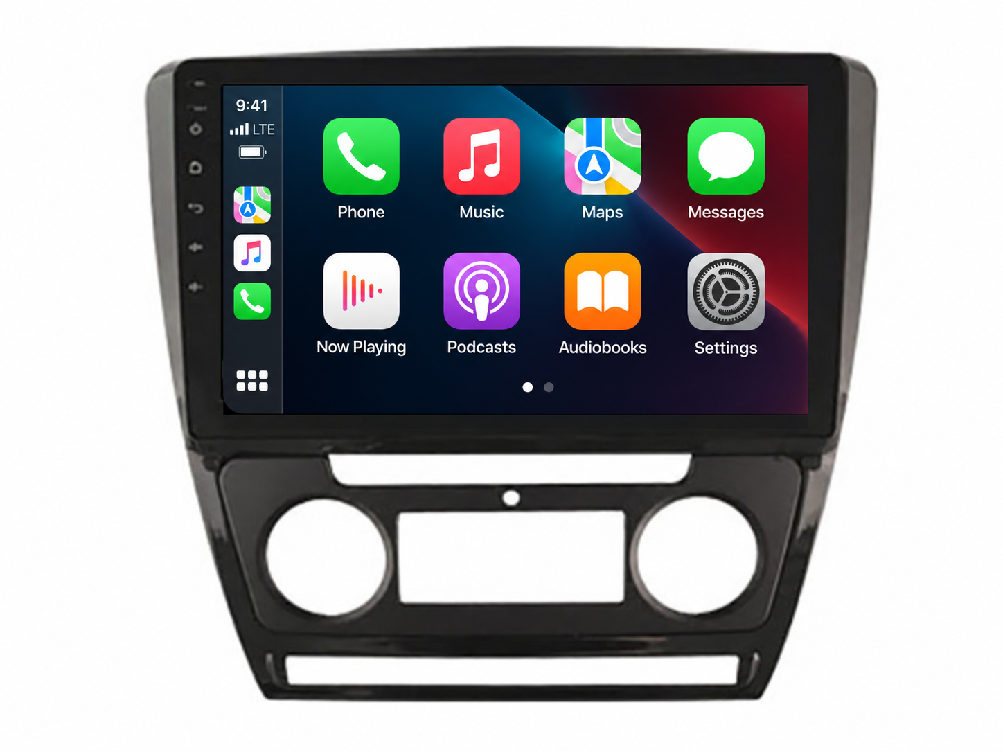 Android Multimedia Car Stereo With 10″ Display Built-In Apple CarPlay & Android Auto Custom Fit For Skoda Octavia 2...
