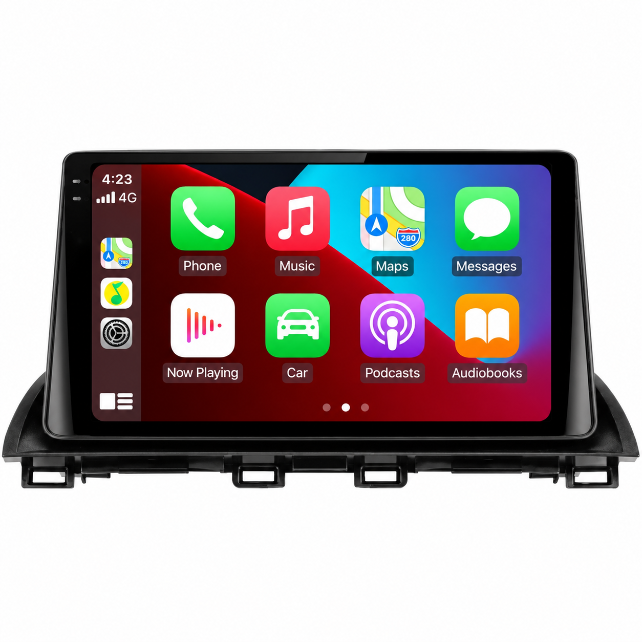 Android Multimedia Car Stereo With 10″ Display Built-In Apple CarPlay & Android Auto Custom Fit For Mazda 3 (2014-2019) —...