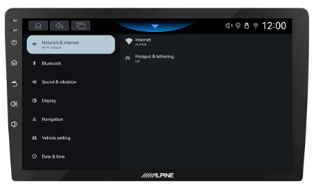 Alpine INE-AW409S built-in Wi-Fi connectivity