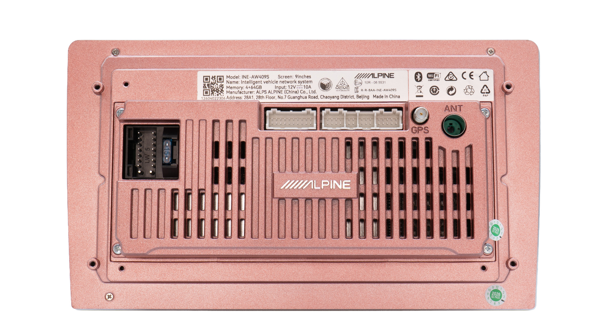 Alpine INE-AW409S flexible rear connections