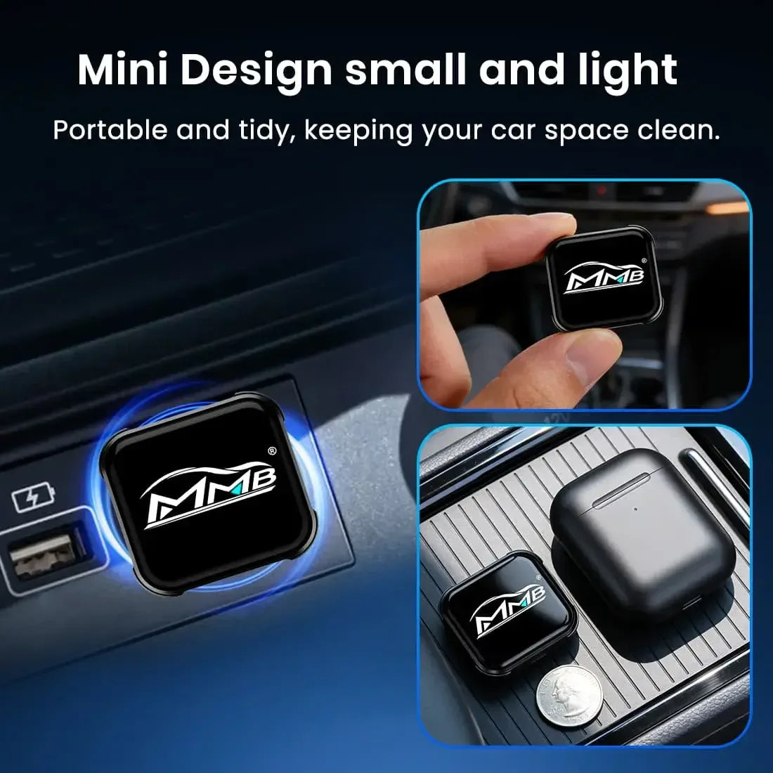 ICM Wired to Wireless Apple Carplay/ Android Auto Mini Adapter Ultra | USB 3.0