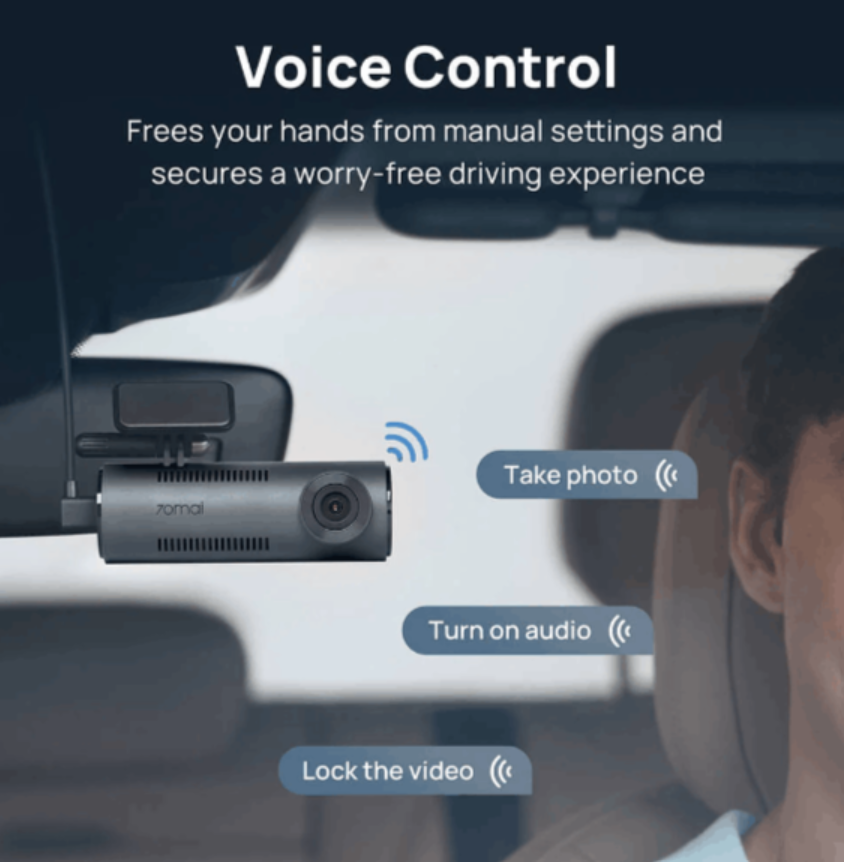70mai M310 2K QHD Front DasKey Benefits 2K QHD Recording 130° Field of View Wi-Fi App Control English Voice Control Best...