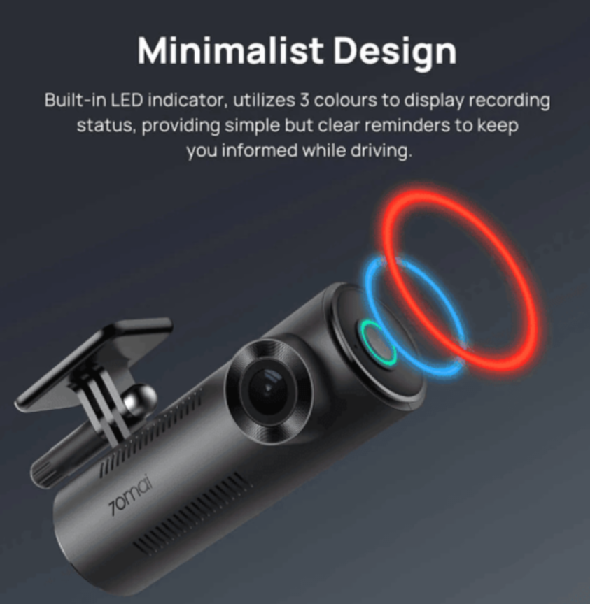 Visual 70mai M310 2K QHD Front DasKey Benefits 2K QHD Recording 130° Field of View Wi-Fi App Control English Voice Control...