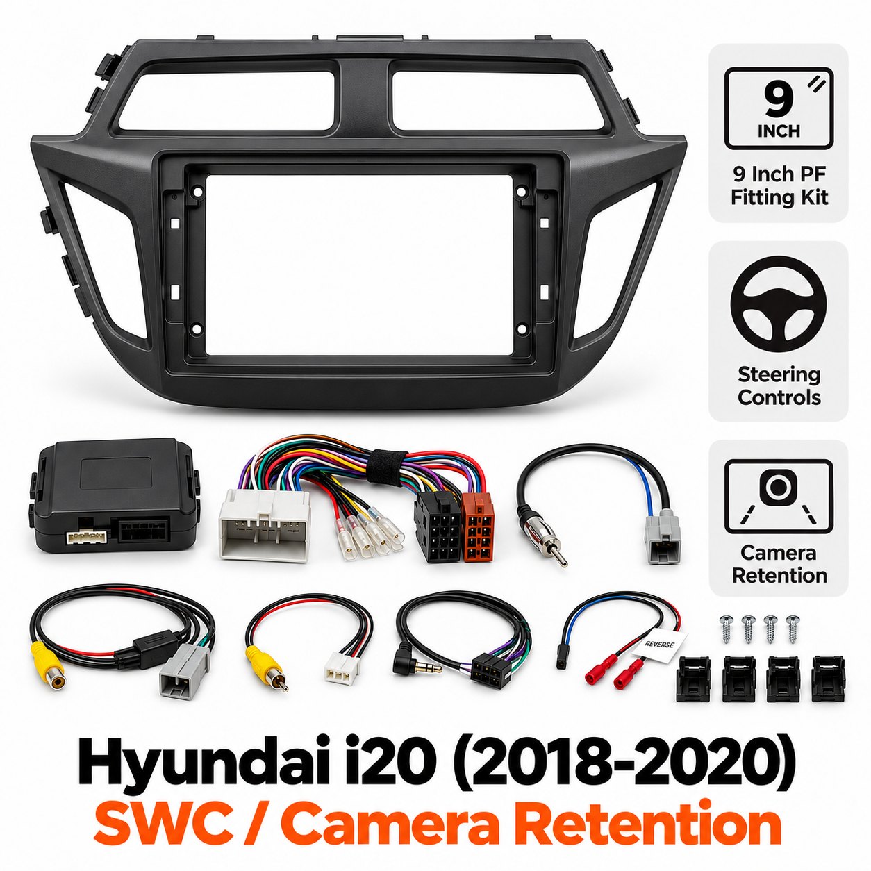 9″ Complete Installation Kit For Hyundai i20 2018-2020 – SWC + Camera Retention — Hyundai | photo | incarmusic.co.uk